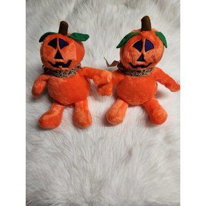 Vintage Halloween Pumpkin Plush Lot